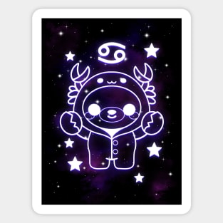 Cancer kawaii zodiac sign Sticker